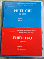 Hóa đơn, thu, chi, xuất, nhập 2 liên