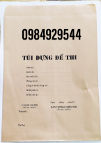 Túi đựng đề thi