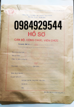 Hồ sơ cán bộ công chức, viên chức