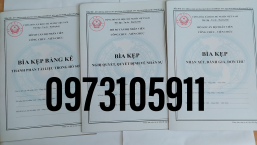 Bìa kẹp bảng kê thành phần tài liệu trong hồ sơ ( cán bộ công chức)