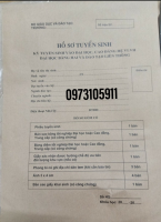 hồ sơ tuyển sinh