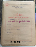 Hồ sơ cán bộ công chức mẫu mới